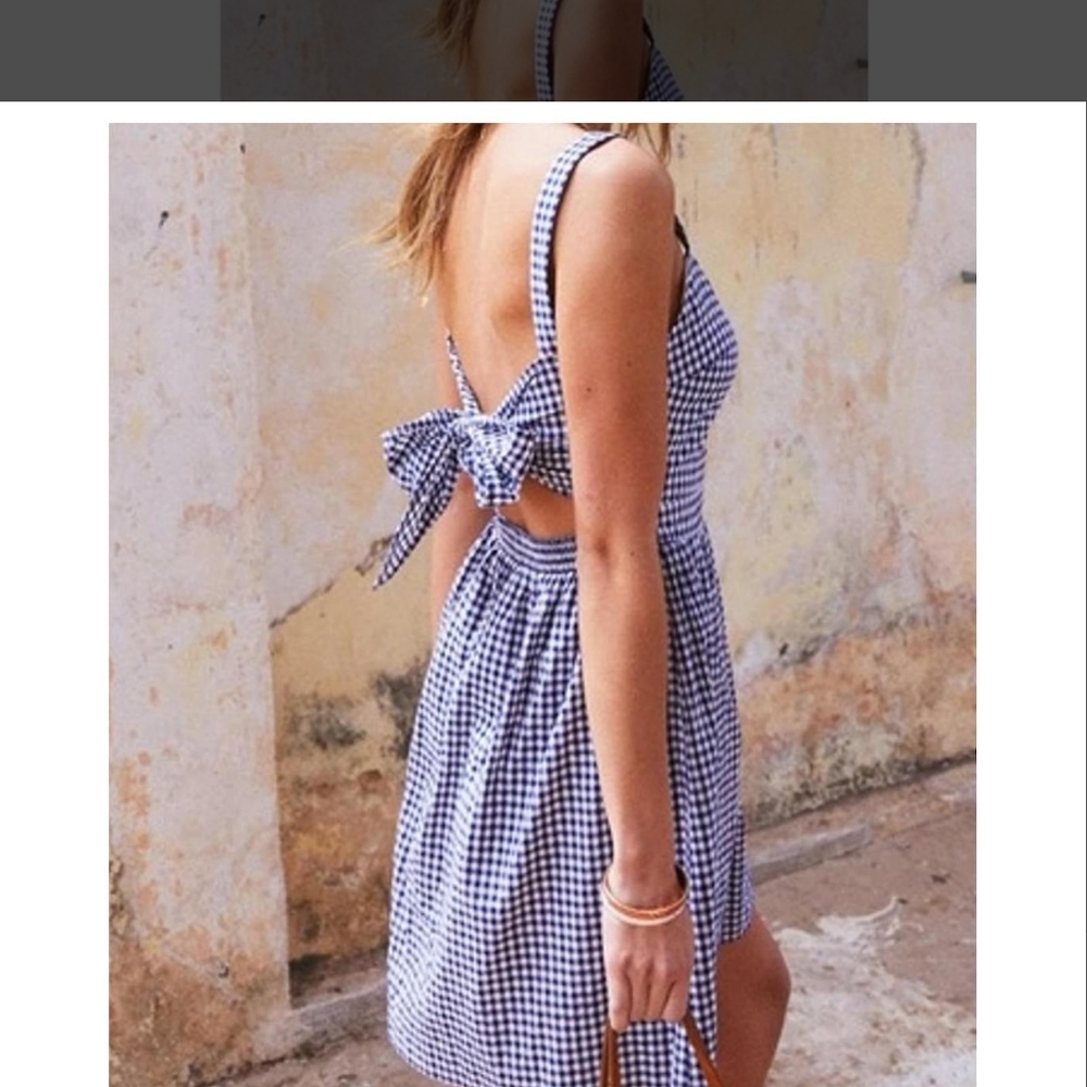Gingham Checkered Dress